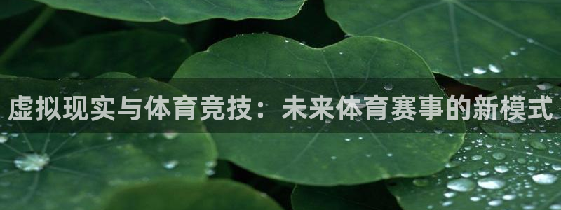 678体育官网地址：虚拟现实与体育竞技：未来体育赛事的新模式